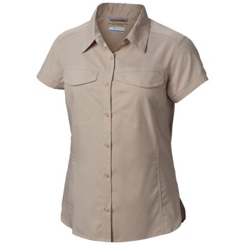 Columbia Overhemd Dames, Silver Ridge Lite Short Sleeve Khaki, 57IROGXFS